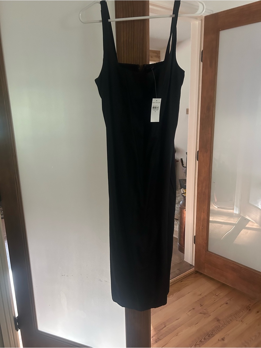 Ann Taylor Black Sleeveless Midi Dress